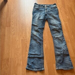 Wallflower Blue Flare Wide Leg Jeans